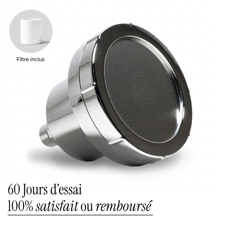 Pommeau de douche filtrant
